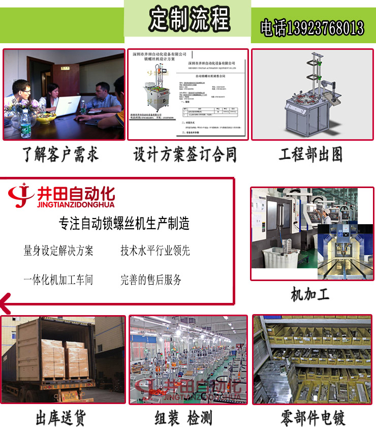 自動(dòng)鎖螺絲機(jī)定制流程
